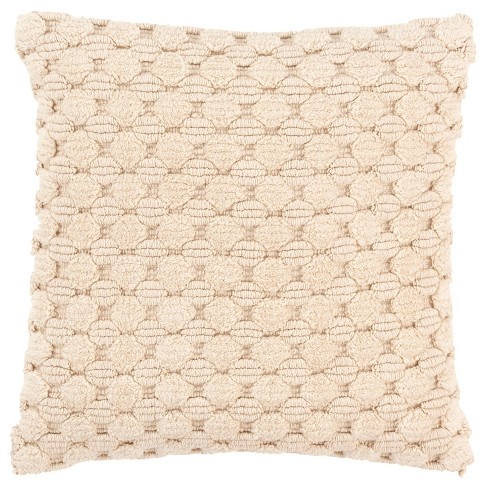 20x20 Oversize Solid Square Throw Pillow Ivory - Rizzy Home : Target