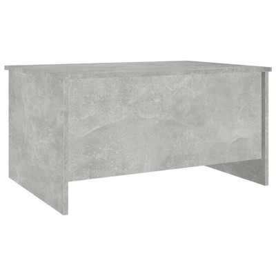 Concrete Gray Lift-Top Wood Coffee Table with Hidden Storage