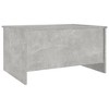 vidaXL Coffee Table Concrete Gray 31.5"x21.9"x16.3" Engineered Wood - 3 of 4
