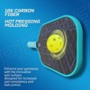 Aukfa Thermoformed Pickleball Paddle – Hot Press Molded Carbon Fiber Face with 16mm Polypropylene Core & Fabric Woven Spin Surface - 4 of 4