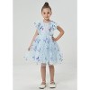 2Bunnies Girls Sparkly Sequin Butterfly Embellishment Tulle Birthday Party Dress - 2 of 4