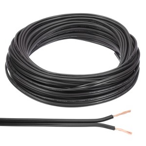Unique Bargains Tinned Copper Insulated Heat Resistant PVC Covered 300V SPT-1 Round Wire 18AWG - 1 of 4