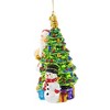 Huras 6.5 Inch Traditions Of Christmas Ornament Tree Santa Snowman Tree Ornaments - 2 of 3