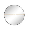 Wall Mirror 39 Inch, Metal Framed Circular Mirror, Wall Mounted Bathroom Round Vanity Mirror - 4 of 4