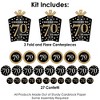 Big Dot of Happiness Adult 70th Birthday - Gold - Birthday Party Decor and Confetti - Terrific Table Centerpiece Kit - Set of 30 - 3 of 4