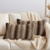REGALWOVEN Fade-Resistant Plush Striped Luxury Series Soft Fluffy Modern Throw Pillow Covers 2 Pcs - 2 of 4