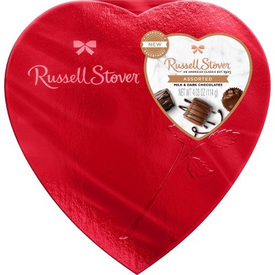 Russell Stover Valentine's Red Foil Heart - 4.03oz