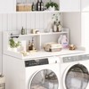 Aheaplus Countertop over Washer and Dryer with Top Storage Shelves and Charging Station for Laundry Room - 2 of 4