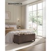 SONGMICS Storage Ottoman Bench End of Bed Bench Storage Chest Load up to 660 lb for Living Room Bedroom - 2 of 4