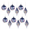 Iridescent Swirled Glass Ornament (Set of 12) - 2 of 4