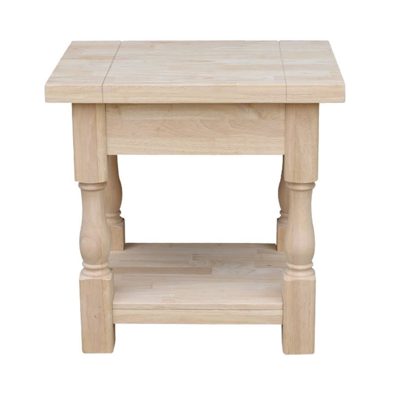 Tuscan End Table - Unfinished - International Concepts, 4 of 10