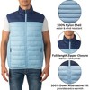 Alpine Swiss Clark Mens Puffer Vest Down Alternative Water Resistant Packable Outerwear Zip Up Pockets Warm Versatile Layer - 3 of 4