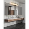 Sutton 5-Light Modern Vanity Wall Light - Steel, Dimmable, Damp Rated, 39.5" Wide - 3 of 4