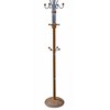 Rack Clothes ,73" Tall Chrome and Wood Coat Rack for Closet, Wardrobe, Oak - 4 of 4