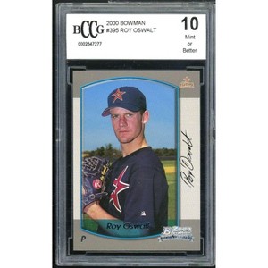 Roy Oswalt Rookie Card 2000 Bowman #395 BGS BCCG 10 - 1 of 2