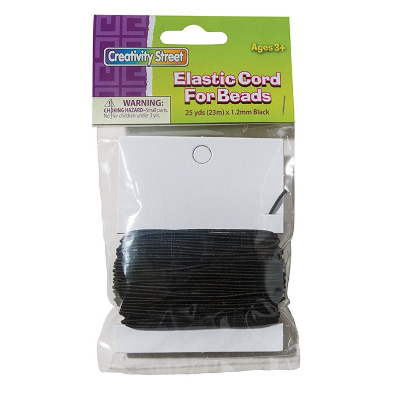 Creativity Street® Elastic Cord, Black, 1.2 mm x 25 Yards, 25 Yards Per Pack, 3 Packs, 2 of 6