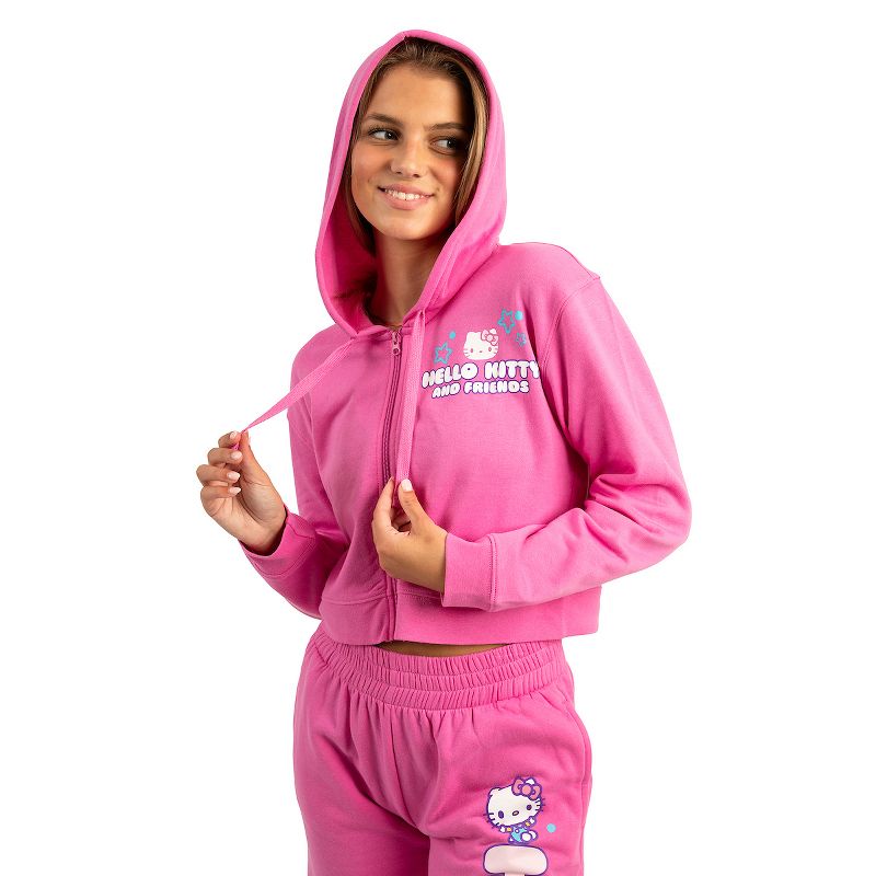 Hello Kitty Adult Zip Up Hoodie and Jogger Set, 3 of 6