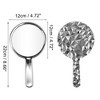 Unique Bargains Diamond Pattern Round Cosmetic Mirror 1 Pc - 2 of 3