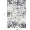 5'x7' Rug, Anti-Slip Backing Abstract Area Rug, Stain Resistant Rugs for Living Room, Kids Room, Foldable Machine Washable Area Rug - 2 of 4