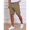INSPIRE CHIC Men's Cotton Zipper Pockets Hiking Camping Cargo Shorts - 4 of 4
