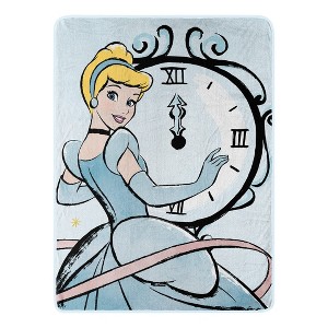 Northwest Cinderella Micro Raschel Throw Blanket, 46" x 60", On Time - 1 of 1
