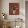 Art Remedy Odilon Redon - Bouquet in a Chinese Vase Vintage Classic Roses Wall Art, 24" x 30", Silver Frame - 2 of 4