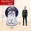 Angel Sar 6FT Inflatable Snow Globe, LED Lighted Christmas Decoration with Snowman Family and Falling Snow Effect, Outdoor Yard Blow Up Decor - 4 of 4