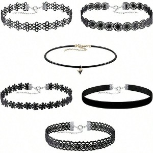Classic Black Choker Necklace for Women, Layered and Cute - 1 of 4