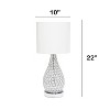 Lalia Home 22" Glamorous Curvy Crystal Table Lamp Chrome - 3 of 4