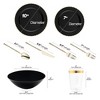 Smarty Had A Party Black w/ Gold Pearl String Round Plastic Tableware Set - 120 Sets - 3 of 3