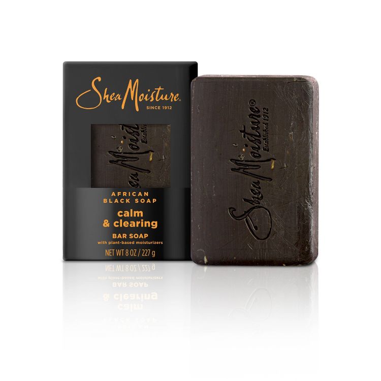 SheaMoisture Calm & Clearing Bar Soap - African Black Soap - 8oz, 1 of 10