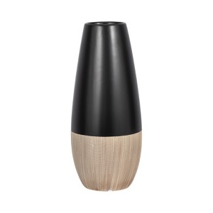 Sagebrook Home Ceramic Vase Contemporary Two Tone Decorative Table Accent - 1 of 4