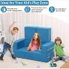 Acekool 3PC Modular Kids Sofa, Convertible Toddler Couch Play Set, Soft Foam Kids Couch Bed for Reading, Playtime & Creative Spaces - 4 of 4