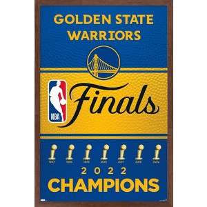 Trends International NBA Golden State Warriors - 2022 Finals Logo Framed Wall Poster Prints - 1 of 4