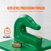 Vevor 3/8" Tractor Bucket Hooks Grade 70 Forged Steel 2 Pack Bolt On Grab Hooks Heavy Duty Mount With Backer Plate, Green - 3 of 4