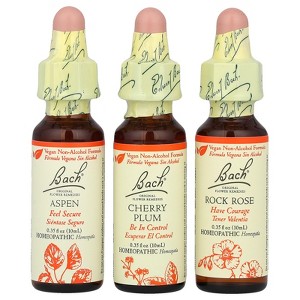 Bach Original Flower Remedies, Bravery Kit, Fear No More, 3 Droppers, 0.35 fl oz (10 ml) Each - 1 of 4