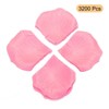 Unique Bargains Faux Silk Artificial Flower Rose Petals for Wedding Decoration 2x2 Inch 3200 Pcs Light Pink - 3 of 3