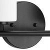 Progress Lighting Replay 2-Light Bath Vanity, Porcelain, Textured Black, Shade Included - 2 of 4
