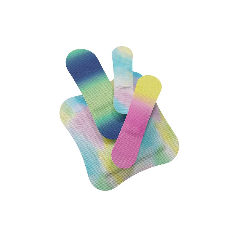 Welly Kid&#39;s Flex Fabric Bandages - Colorwash Tie Dye - 48ct, 4 of 11