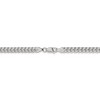 Black Bow Jewelry 5mm Sterling Silver Solid D/C Domed Curb Chain Bracelet - 3 of 4