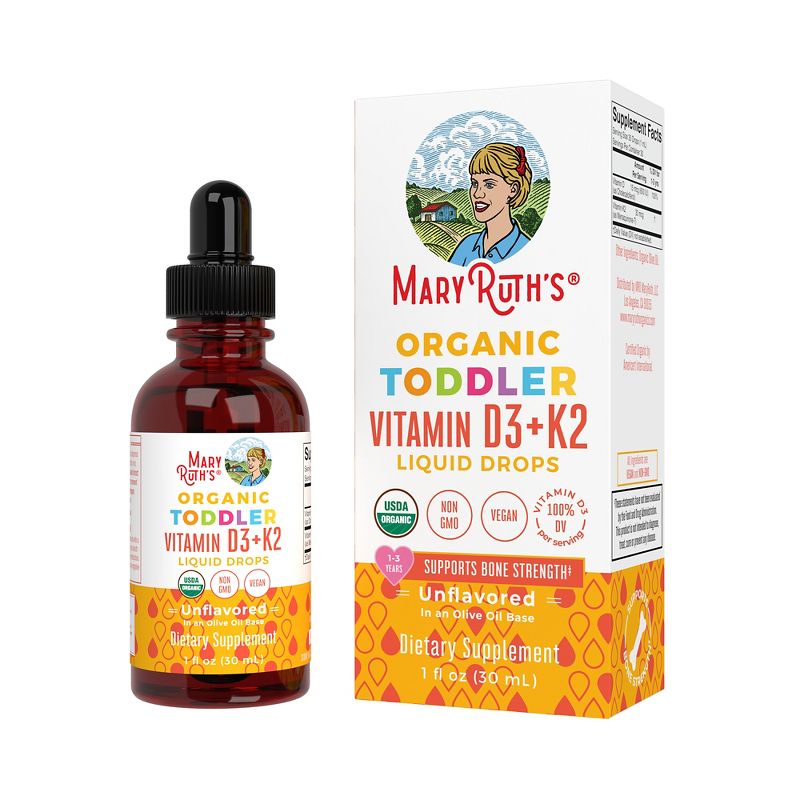 MaryRuth's Toddler Vitamin D3+K2 Drops, Unflavored, Org, 1 oz, 5 of 6