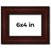 PosterPalooza | Photo Size Distressed Brown Picture Frame - UV Acrylic, Foam Board Backing, Hanging Hardware - 2 of 4