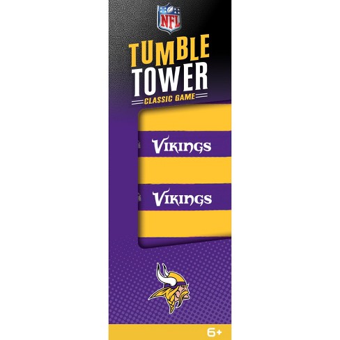 MasterPieces Real Wood Block Tumble Towers - NFL Minnesota Vikings. - image 1 of 4