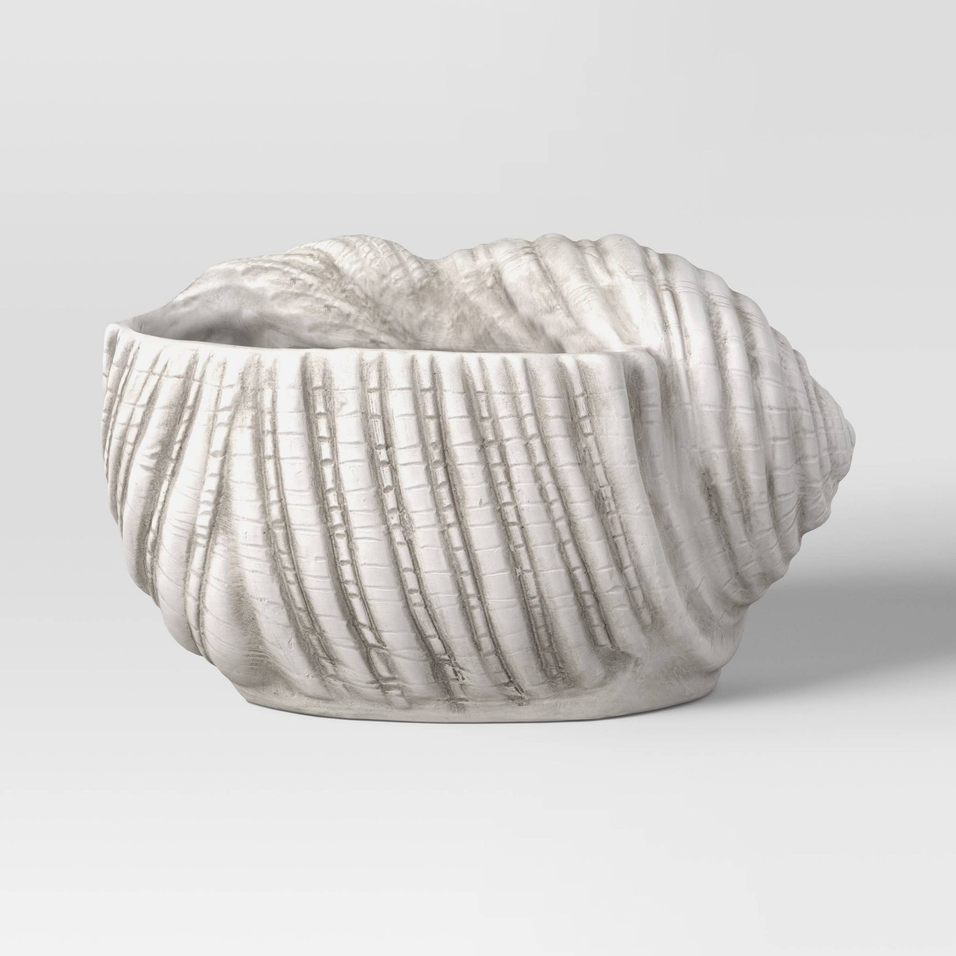 Medium Shell Ceramic Planter 6.7"x8.7" White - Threshold™