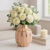 Sculptural Ceramic Flower Vase for Office, Living Room Decor, Table, and Bedroom Display - House Decor with Style for Any Space - 3 of 4