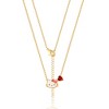 Sanrio Hello Kitty Brass Heart Birthstone Charm Necklace - 16 + 2'' Chain - 4 of 4