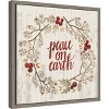Amanti Art Rustic Christmas Wreath V by Grace Popp Canvas Wall Art Print Framed 16 x 16-in. - 3 of 4