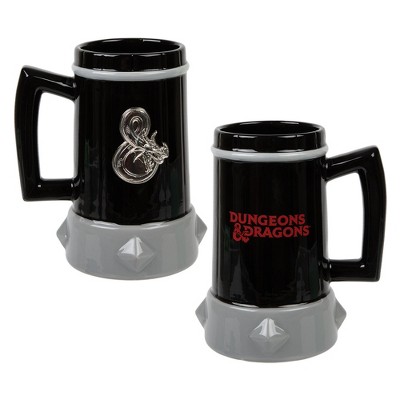 Dungeons and Dragons Tankard Mug with Metal Ampersand