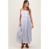 PinkBlush Light Blue Floral Button Down Sleeveless Maternity Maxi Dress - 2 of 4