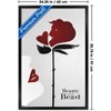 Trends International Disney Beauty and the Beast (1991) - Rose Silhouette Framed Wall Poster Prints - 3 of 4